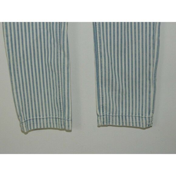 Anthropologie Pilcro Jeans Size 26 High Rise Railroad-Striped Button Fro… - Picture 9 of 12